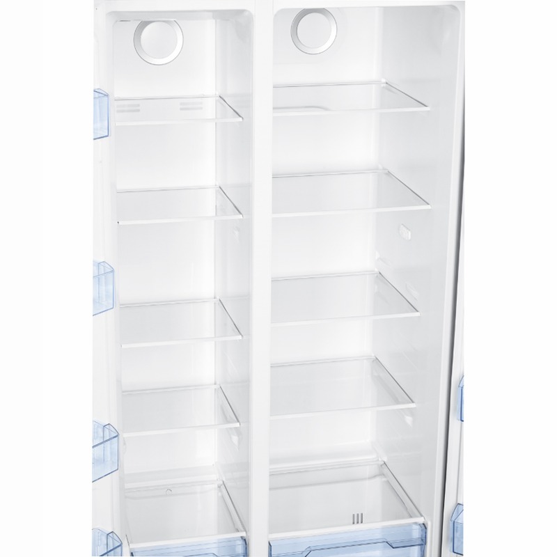 Frigorifero Side by Side | Classe F | Total No Frost | Total Inox | Water Dispenser | Display Touch | Capiente Acciaio 529lt