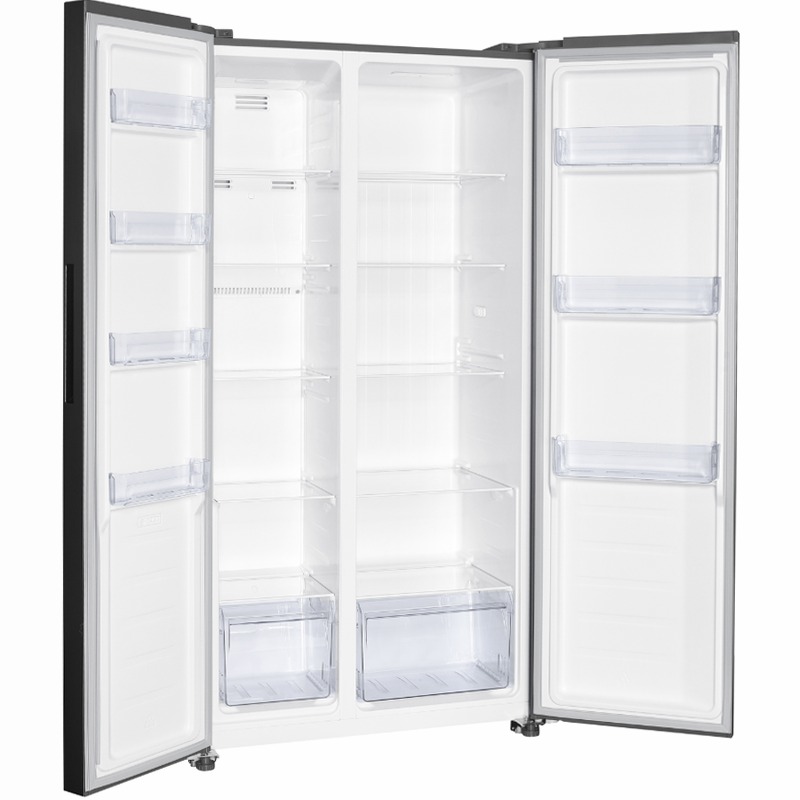 Frigorifero Side by Side | Classe E | Total No Frost | Total Inox | Kitchen Slim 60 cm | Display Touch Acciaio 442lt