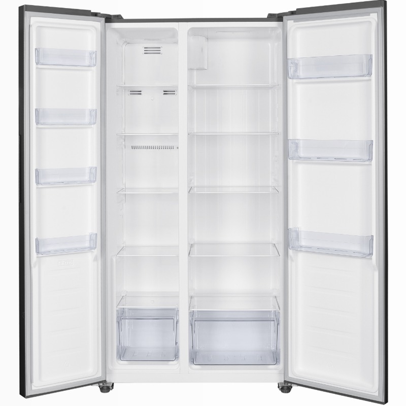 Frigorifero Side by Side | Classe E | Total No Frost | Total Inox | Kitchen Slim 60 cm | Display Touch Acciaio 442lt