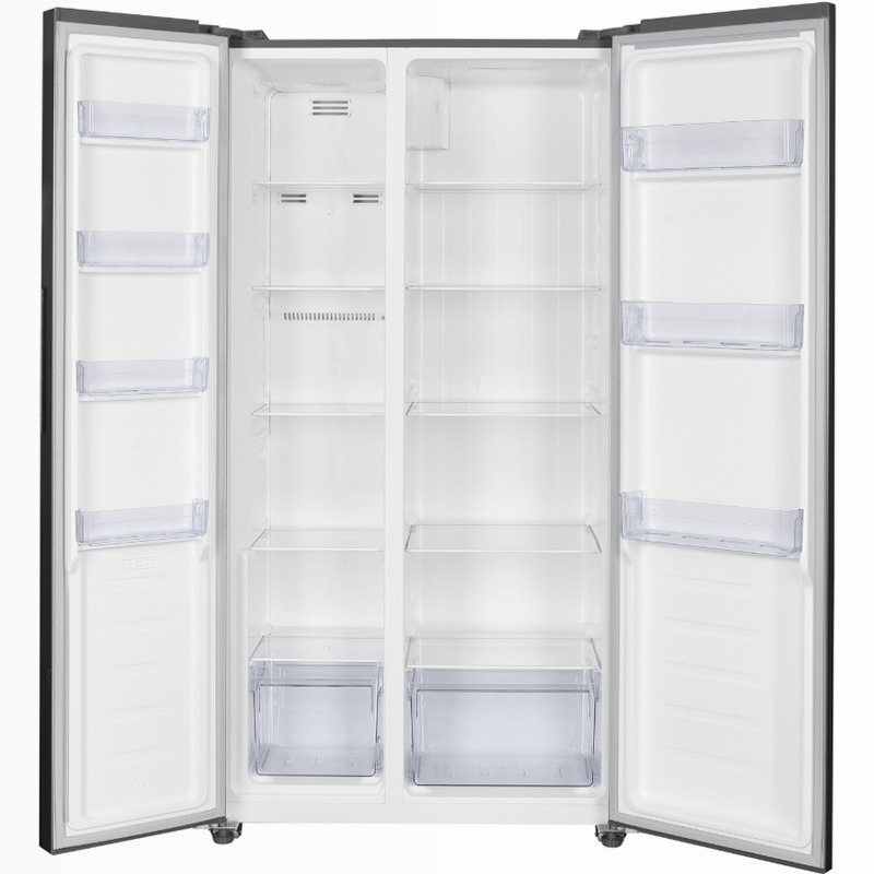 Frigorifero Side by Side | Classe E | Total No Frost | Total Inox | Kitchen Slim Acciaio 442lt