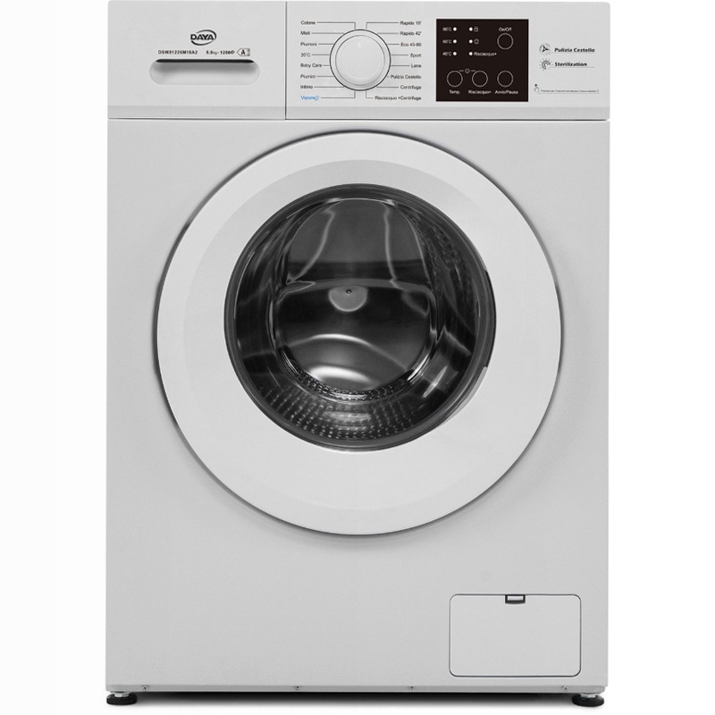 Lavatrice 8 kg | 1200 giri | motore BLDC inverter | classe A -20% | programmi vapore | 16 programmi | programmi rapidi 1200rpm 8kg