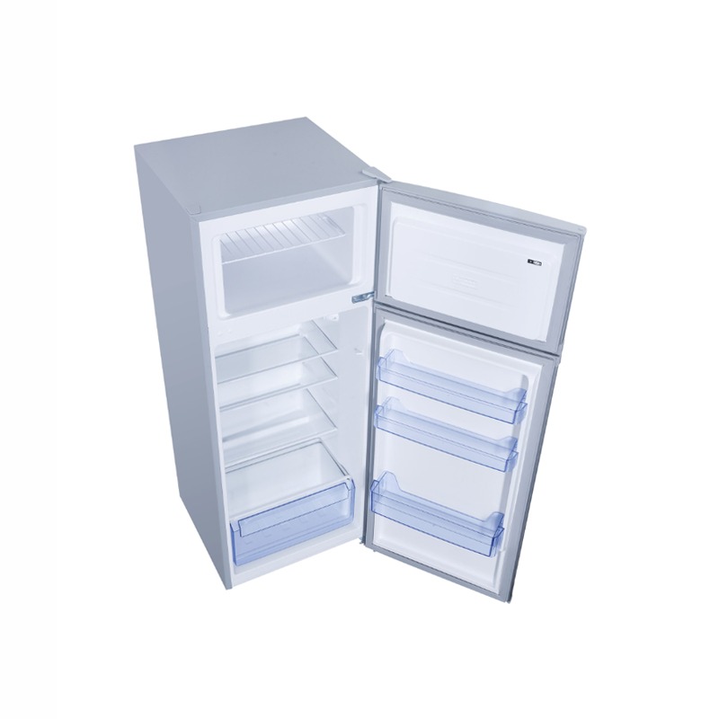 Frigorifero Doppia Porta Classe F Low Frost Inox Argento 206lt