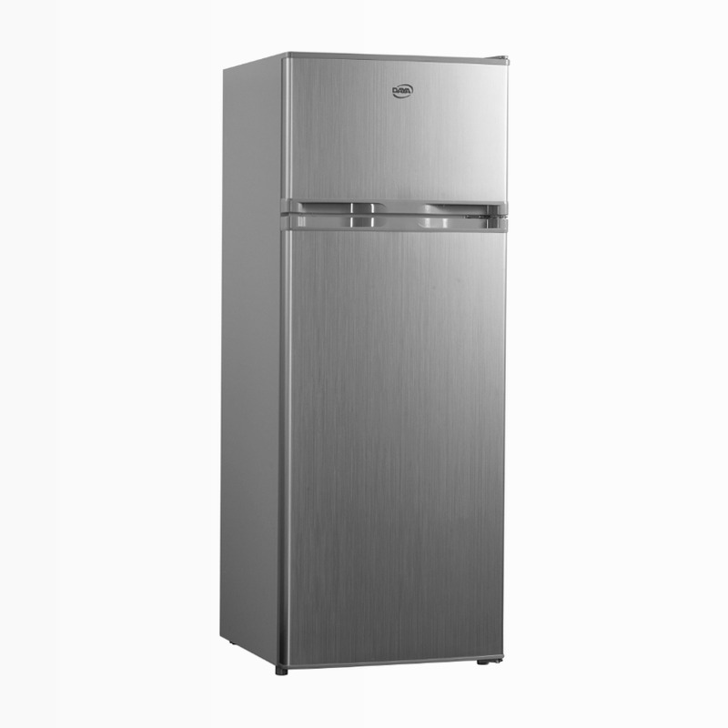 Frigorifero Doppia Porta Classe F Low Frost Inox Argento 206lt