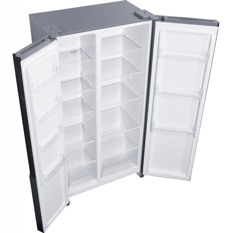 Frigorifero Side by Side | Classe F | Total No Frost | Total Inox | Kitchen Slim 60 cm | Display Touch Acciaio 442lt