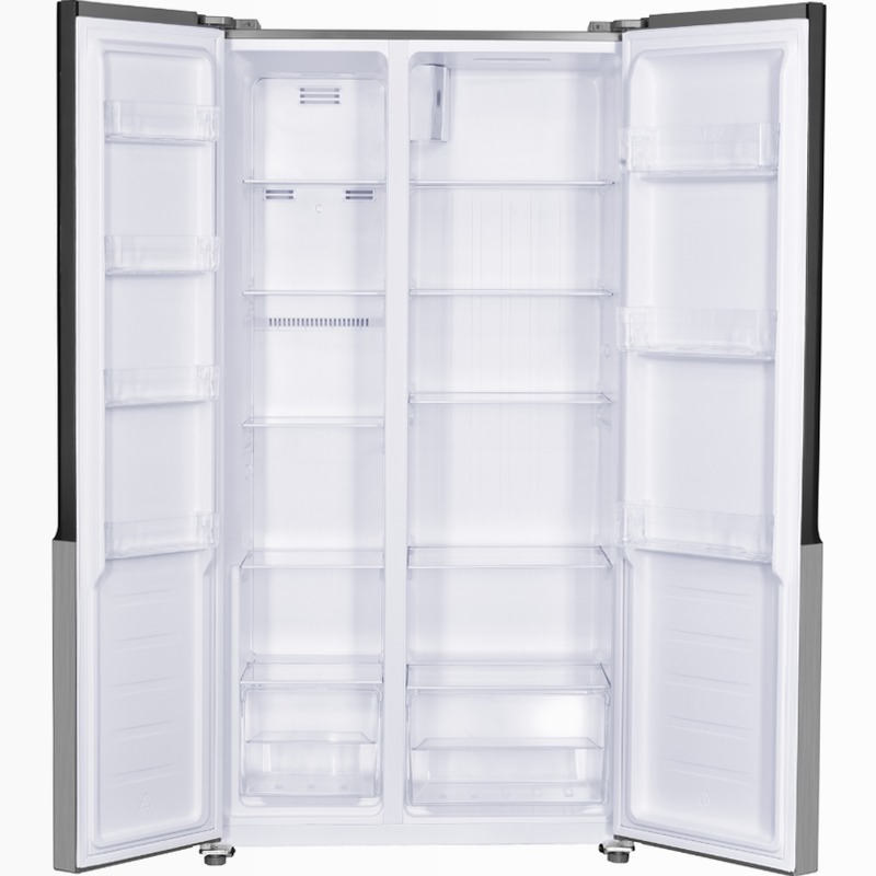 Frigorifero Side by Side | Classe F | Total No Frost | Total Inox | Kitchen Slim 60 cm | Display Touch Acciaio 442lt