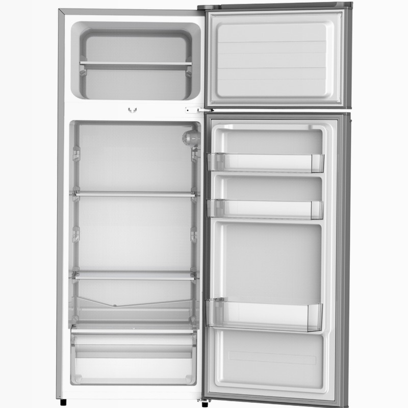 Frigorifero Doppia Porta | Classe E | Defrost | Silver Argento 210lt
