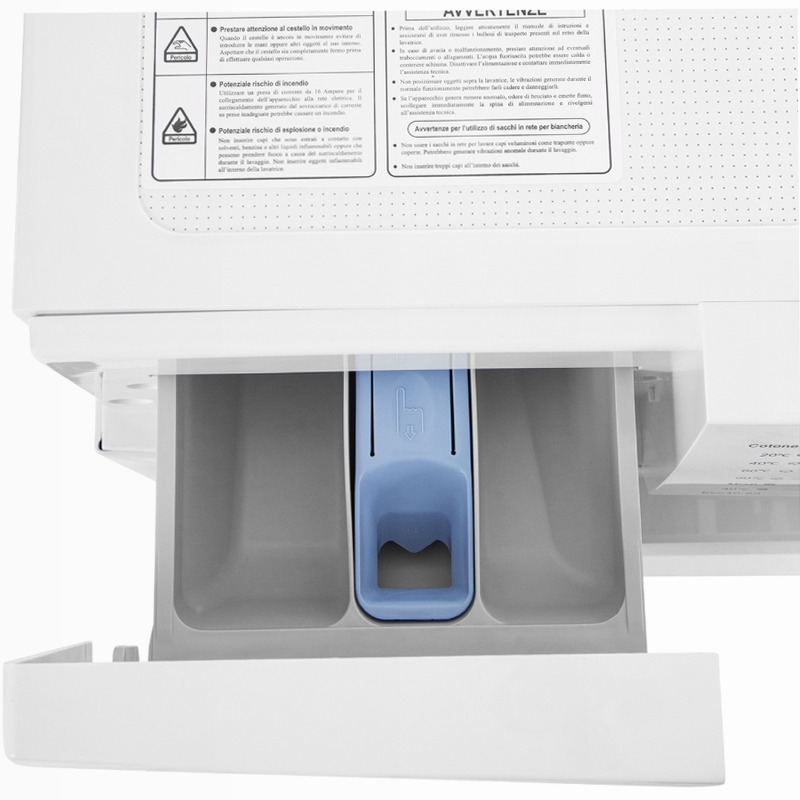 Lavatrice Extra Slim 41 cm | Classe A | 7 Kg | 1000 Giri | Inverter BLDC | Vapore | Weight Sensing 1000rpm 7kg