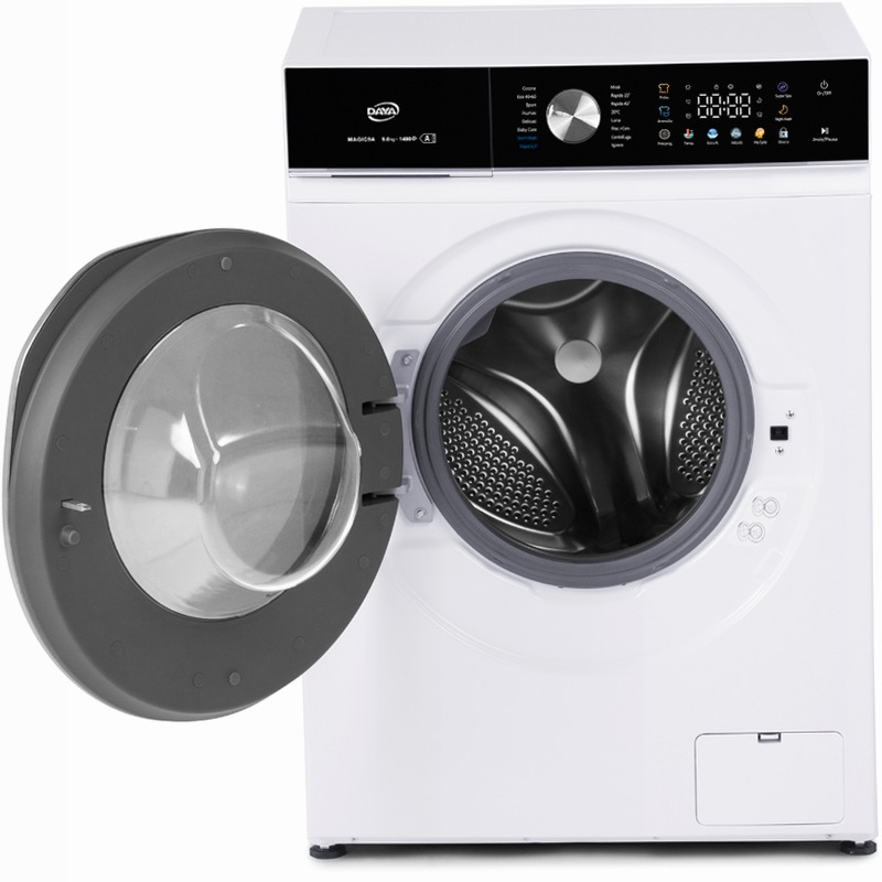Lavatrice 12 Kg | Classe A -30% | 1400 Giri | Inverter BLDC | Display Touch a Colori | Vapore | My Cycle 1400rpm 12kg