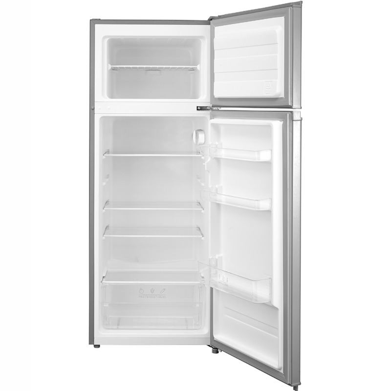 Frigorifero Doppia Porta Kitchen Slim Acciaio E 204lt