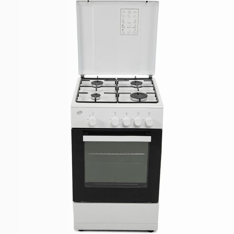 Cucina a Gas 50×50 cm | Forno a Gas | 4 Fuochi | Compatta