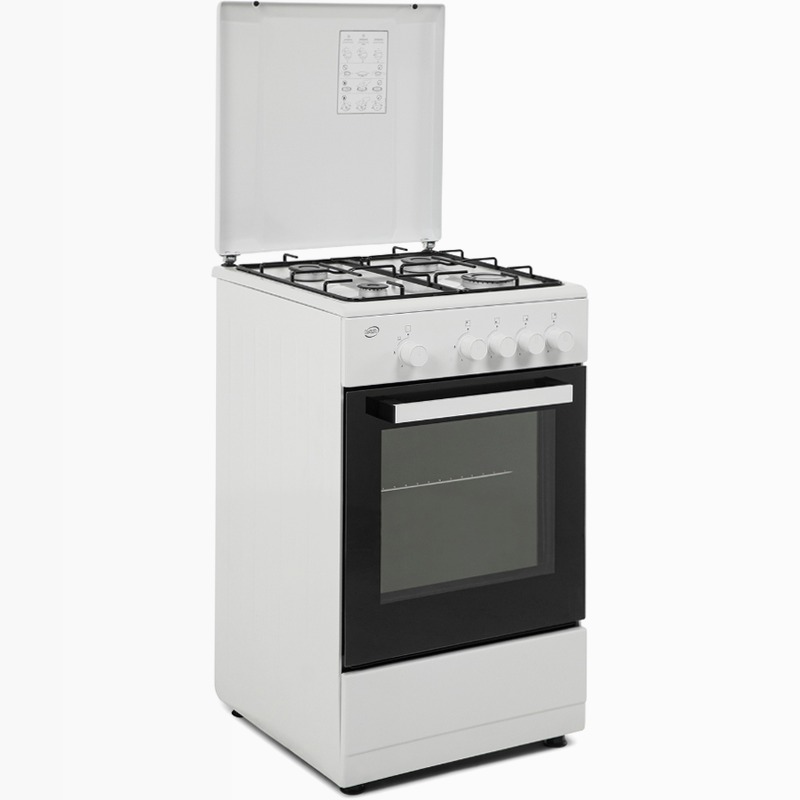 Cucina a Gas 50×50 cm | Forno a Gas | 4 Fuochi | Compatta