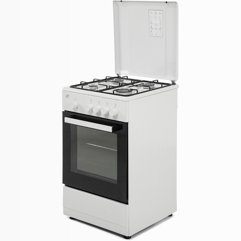 Cucina a Gas 50×50 cm | Forno a Gas | 4 Fuochi | Compatta