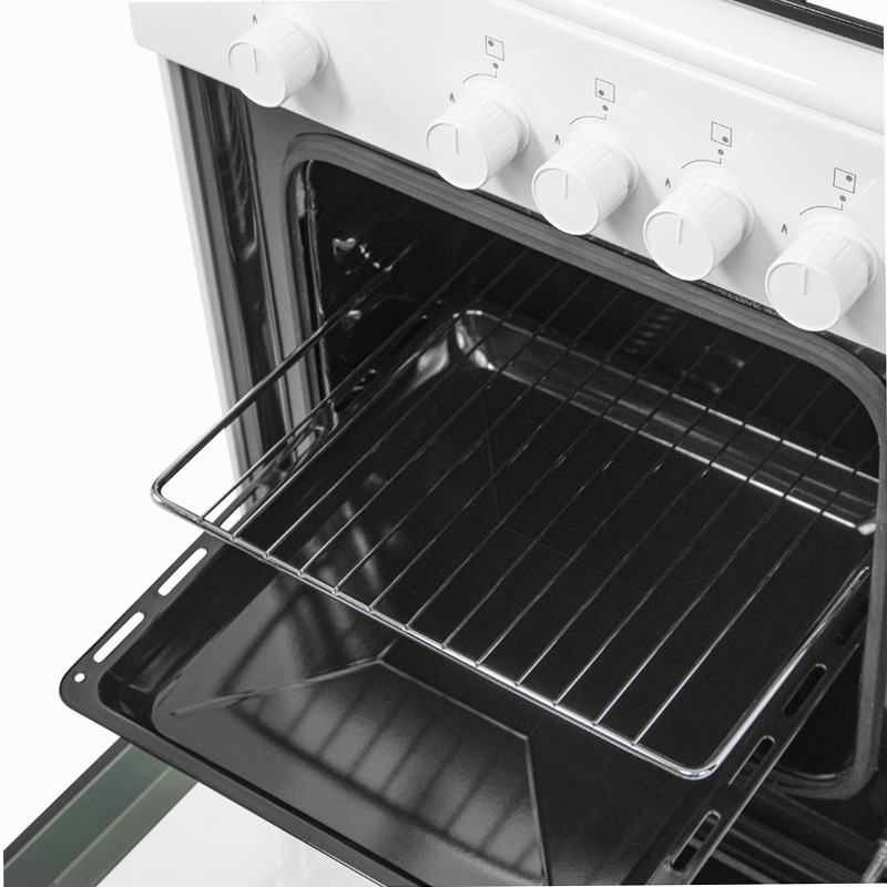 Cucina a Gas 50×50 cm | Forno a Gas | 4 Fuochi | Compatta