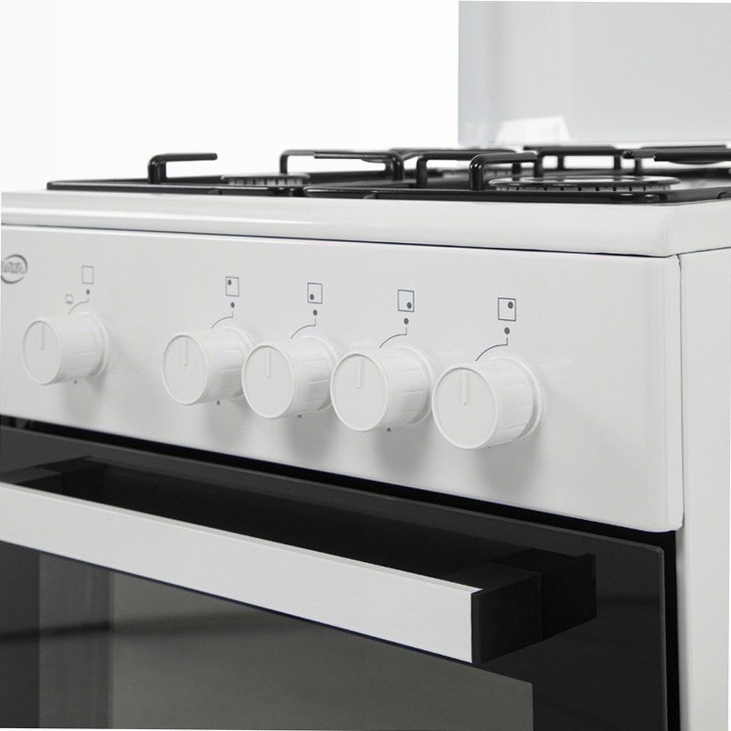 Cucina a Gas 50×50 cm | Forno a Gas | 4 Fuochi | Compatta