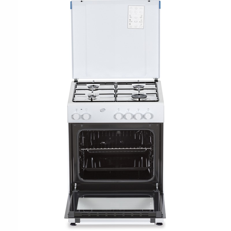 Cucina a Gas 60×60 cm | Forno Elettrico 49 Litri | 4 Fuochi | Grill