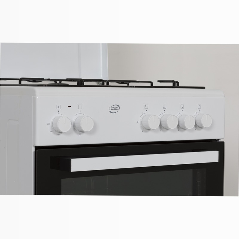 Cucina a Gas 60×60 cm | Forno Elettrico 49 Litri | 4 Fuochi | Grill
