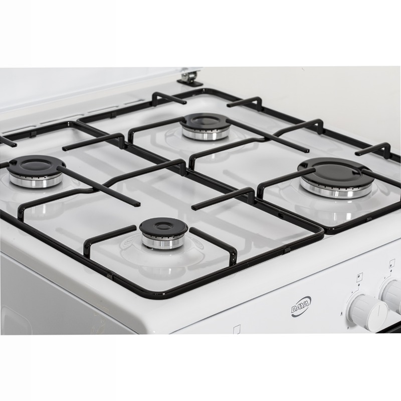Cucina a Gas 60×60 cm | Forno Elettrico 49 Litri | 4 Fuochi | Grill