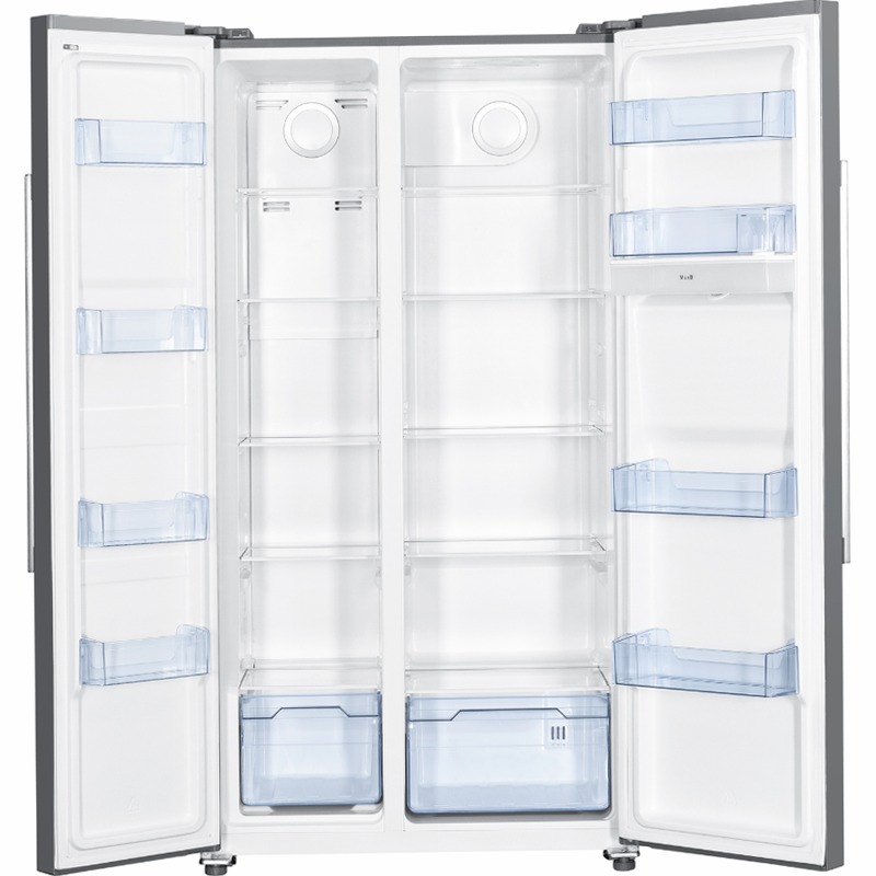 Frigorifero Side by Side | Classe F | Total No Frost | Total Inox | Water Dispenser | Display Touch | Capiente Acciaio 529lt