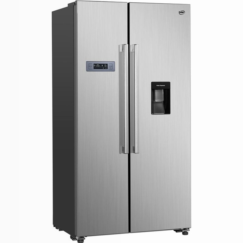 Frigorifero Side by Side | Classe F | Total No Frost | Total Inox | Water Dispenser | Display Touch | Capiente Acciaio 529lt