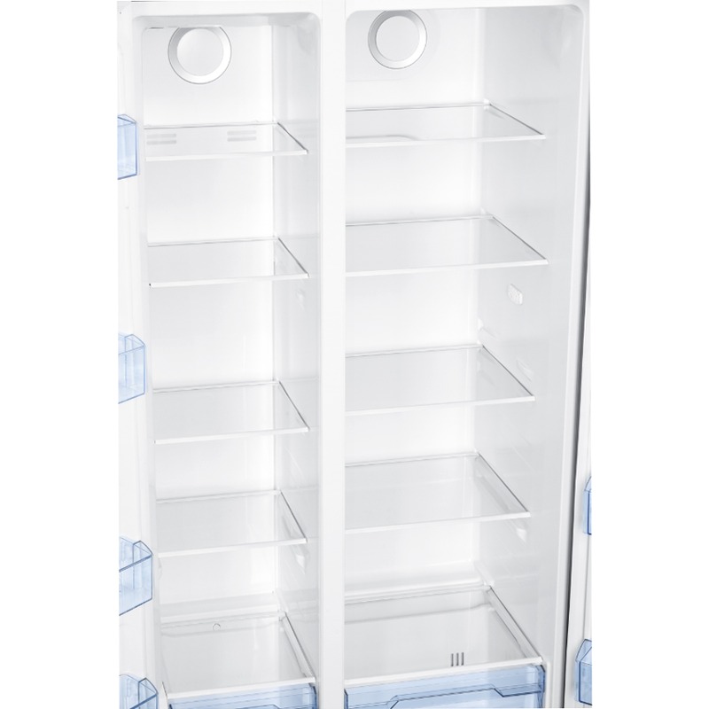 Frigorifero Side by Side | Classe F | Total No Frost | Total Inox | Water Dispenser | Display Touch | Capiente Acciaio 529lt