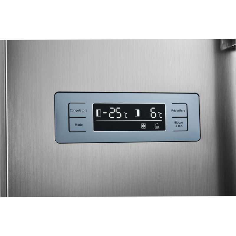 Frigorifero Side by Side | Classe F | Total No Frost | Total Inox | Water Dispenser | Display Touch | Capiente Acciaio 529lt