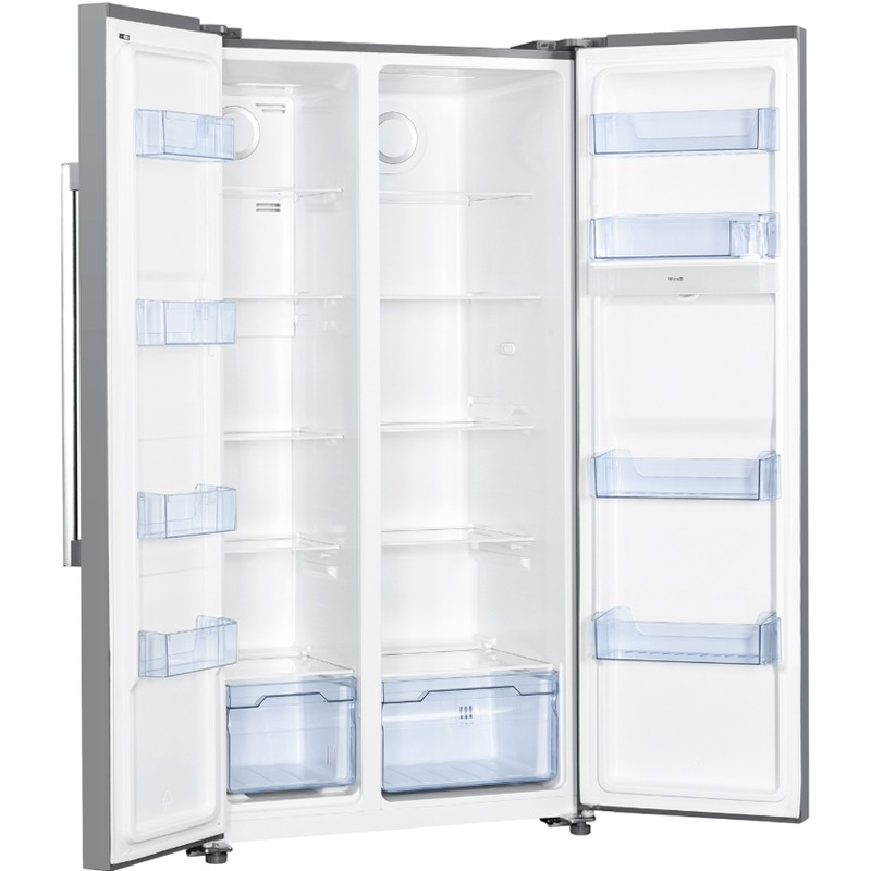 Frigorifero Side by Side | Classe F | Total No Frost | Total Inox | Water Dispenser | Display Touch | Capiente Acciaio 529lt