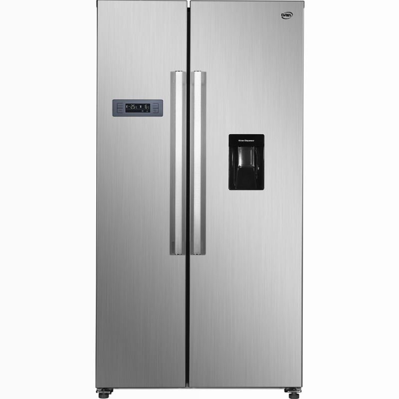 Frigorifero Side by Side | Classe F | Total No Frost | Total Inox | Water Dispenser | Display Touch | Capiente Acciaio 529lt