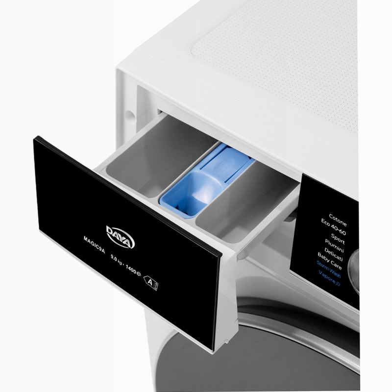 Lavatrice 10 Kg | Classe A -30% | 1400 Giri | Inverter BLDC | Display Touch a Colori | Vapore | My Cycle 1400rpm 10kg