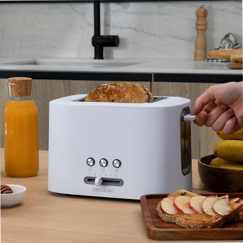Toast&Taste 9000 Double White doppia fessura corta extra-larga Bianco