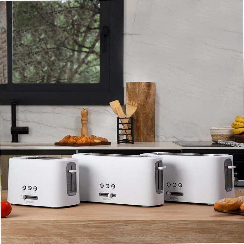 Toast&Taste 9000 Double White doppia fessura corta extra-larga Bianco