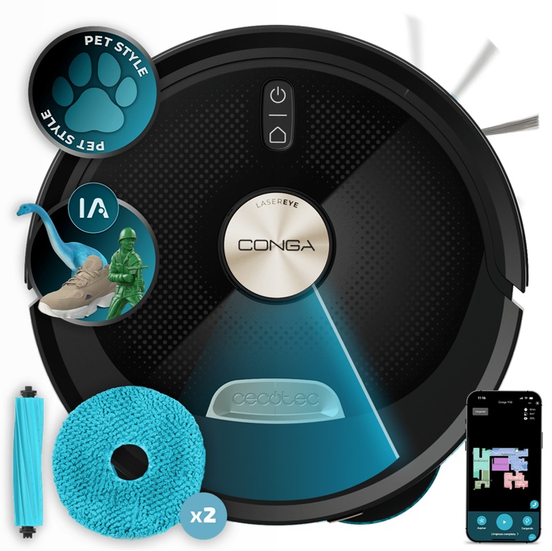 Conga 3790 - Robot Aspirapolvere Cecotec
