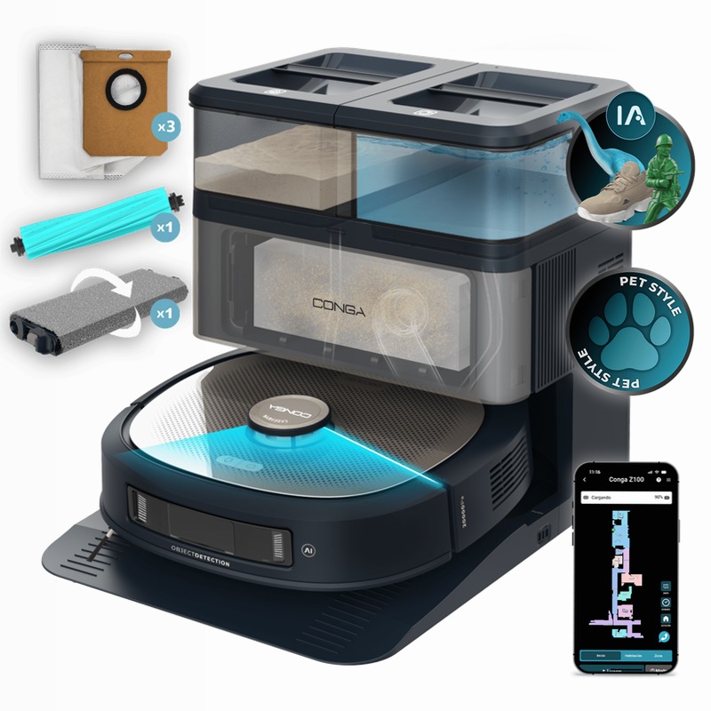 Conga 3790 - Robot Aspirapolvere Cecotec