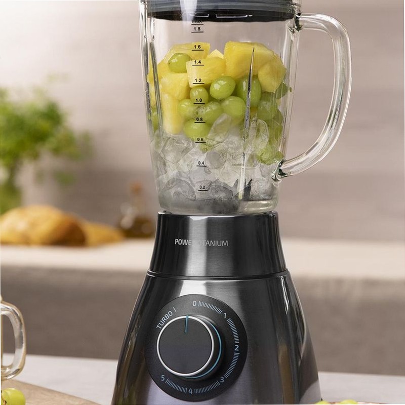 Power Black Titanium 1500 PerfectMix Nero caraffa