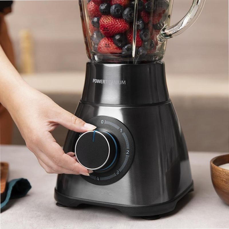 Power Black Titanium 1500 PerfectMix Nero caraffa