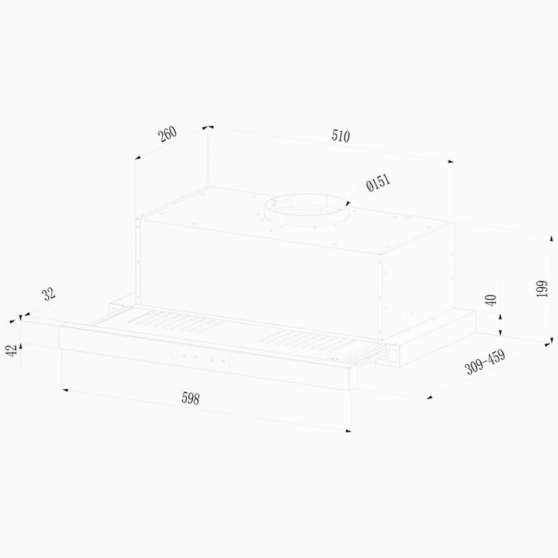Bolero Flux TLT 604400 Glass White A+++
