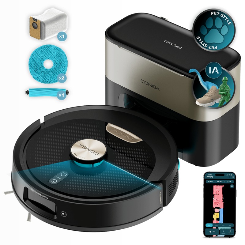Conga 3590 - Robot Aspirapolvere Laser