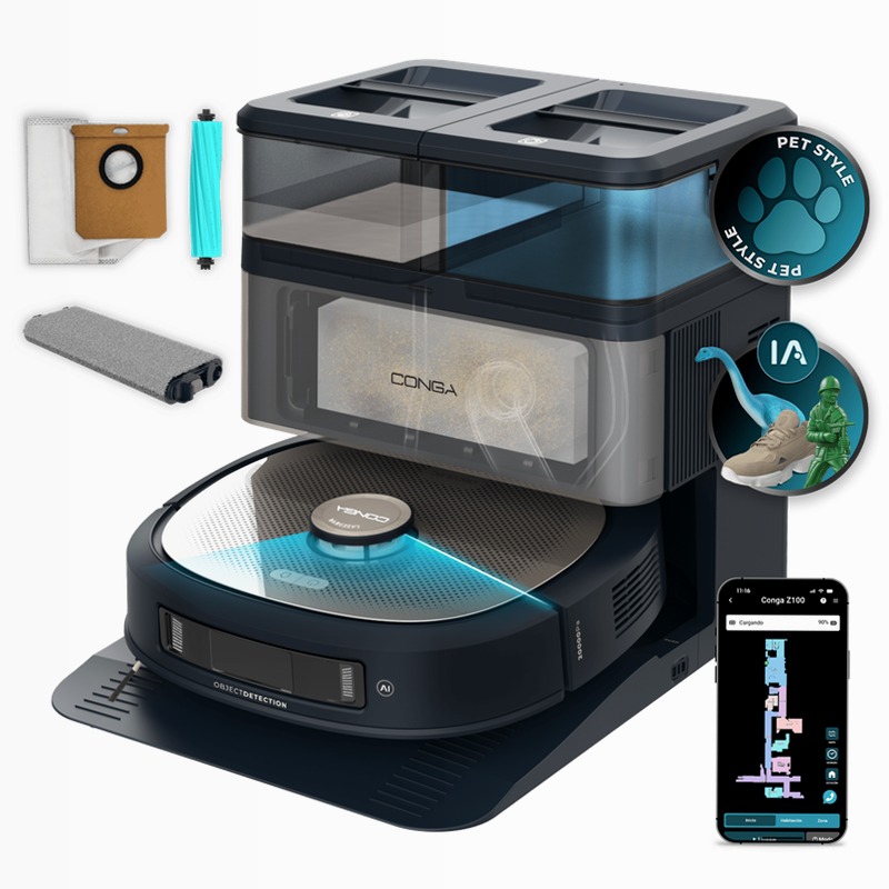 Conga 3590 - Robot Aspirapolvere Laser