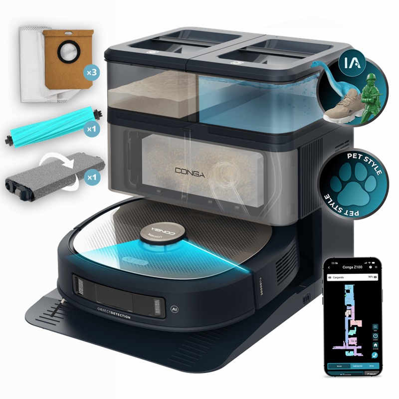 Conga 3590 - Robot Aspirapolvere Laser
