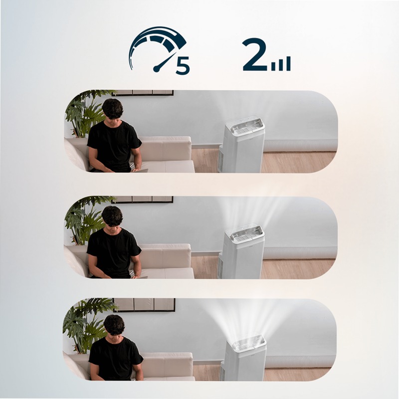 ForceClima 12600 Soundless Heating Aria condizionata portatile