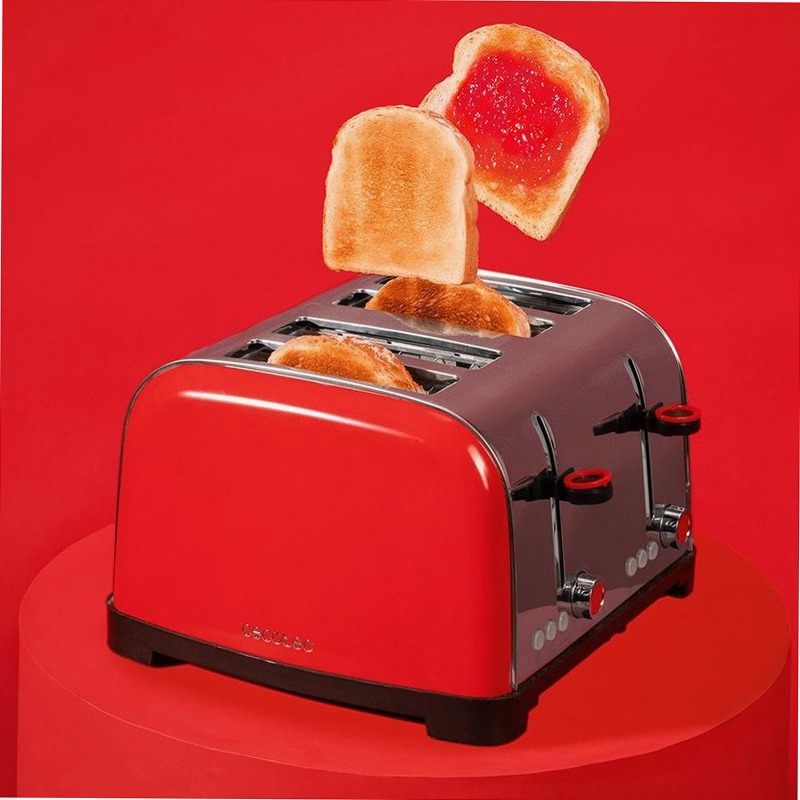 Toastin' time 1700 Double Red 2 Acciaio