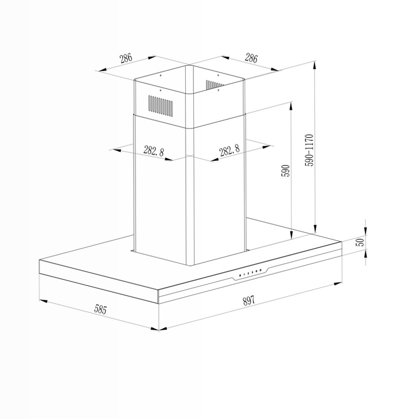 Bolero Flux ICT 908000 Glass Black A++