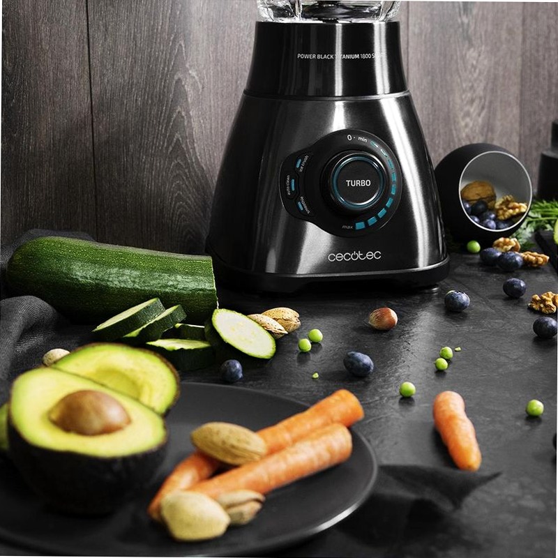 Power Black Titanium 1800 Smart Nero caraffa