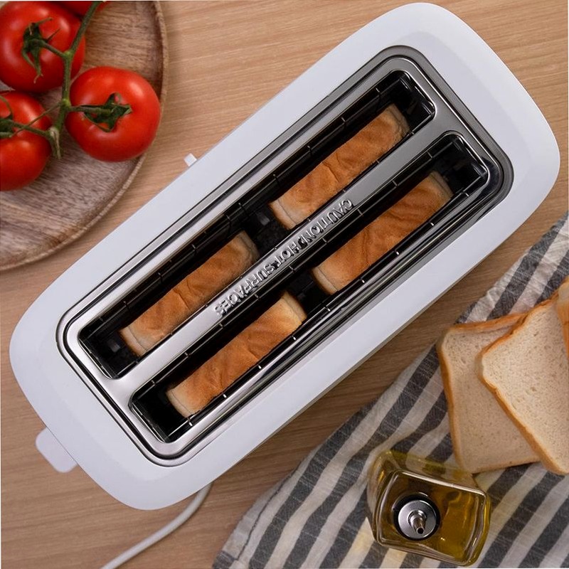 Toast&Taste 16000 Extra Double White due fessure lunghe extra-larghe Bianco