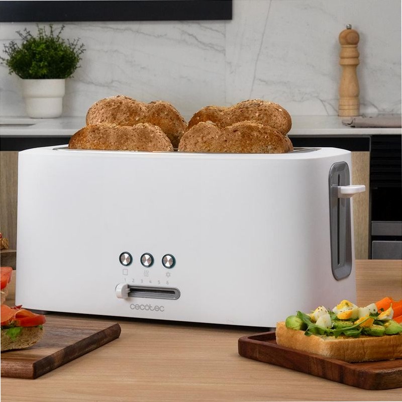 Toast&Taste 16000 Extra Double White due fessure lunghe extra-larghe Bianco