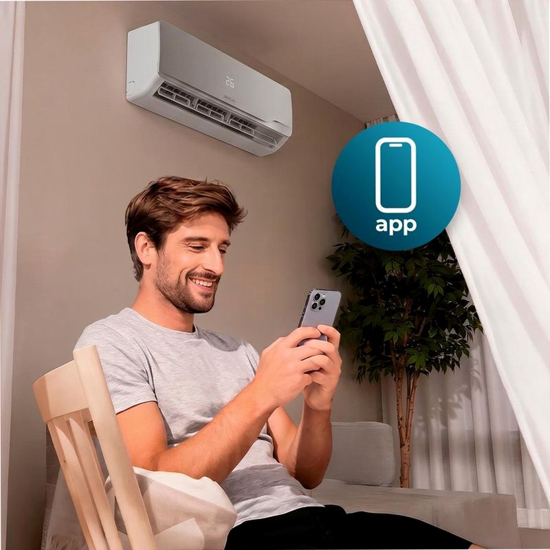 AirClima 18000 Wind Connected A+++ Condizionatore d'aria split 18000btu A