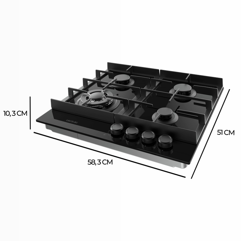 Bolero Squad G 4400F Glass Black Nero Gas