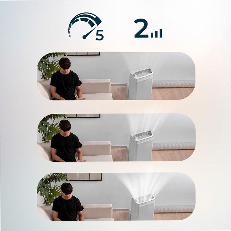 ForceClima 12800 Soundless Heating Connected Aria condizionata portatile