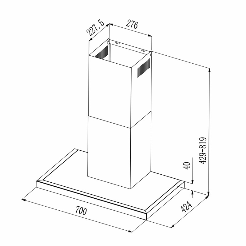 Bolero Flux TT 704400 Inox A++