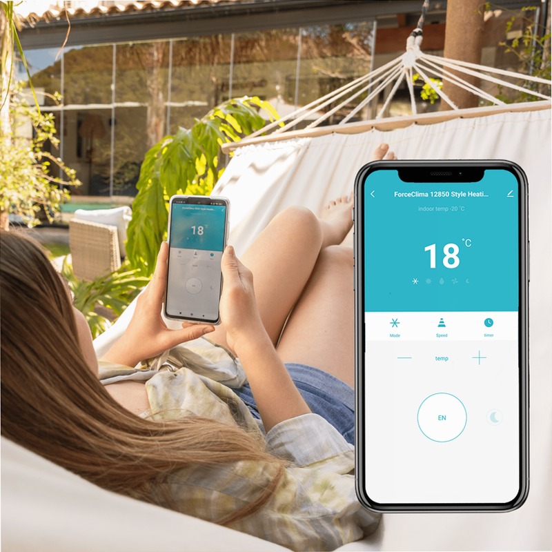 ForceClima 12850 Style Heating Connected Aria condizionata portatile