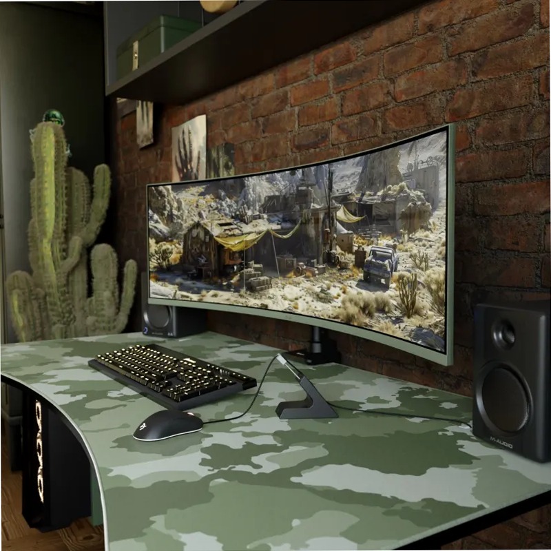 Nova 49“ Curvato VA 165Hz - Monitor di gioco ultrawide - Bianco